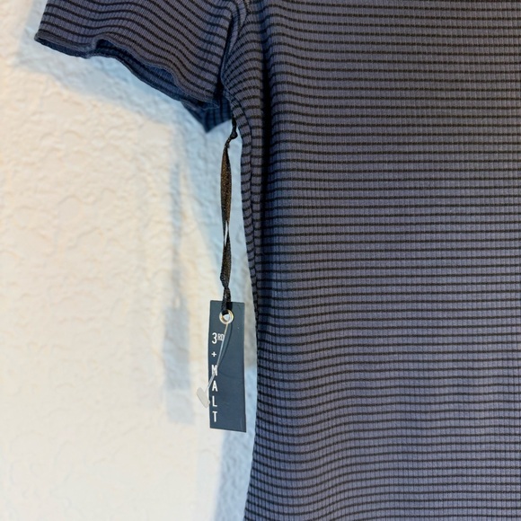 3rd + Malt‎ Women’s Polo Dress. Size M. Blue with black stripes. NWT - Picture 5 of 8